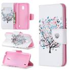 Colored Drawing Pattern Horizontal Flip Leather Case with Holder & Card Slots & Wallet For Nokia 2.2(Tree) - 1