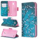 Colored Drawing Pattern Horizontal Flip Leather Case with Holder & Card Slots & Wallet For Nokia 2.2(Plum Blossom) - 1