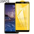 25 PCS 9D Full Glue Full Screen Tempered Glass Film For Nokia 3.2 - 1