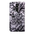 3D Painting Pattern Coloured Drawing Horizontal Flip TPU + PU Leather Case with Holder & Card Slots & Wallet for LG Q Stylo 4 / LG Q8(Black Lace) - 3