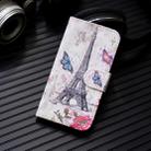 3D Painting Pattern Coloured Drawing Horizontal Flip PU Leather Case with Holder & Card Slots & Wallet For Motorola MOTO E5 Play(Eiffel Tower) - 1