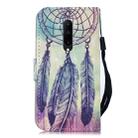 3D Painting Pattern Coloured Drawing Horizontal Flip PU Leather Case with Holder & Card Slots & Wallet For OnePlus 7 Pro(Feather Wind Chime) - 3