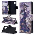 3D Colored Drawing Pattern Horizontal Flip Leather Case with Holder & Card Slots & Wallet For Galaxy Note10+(Peacock) - 1