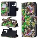 3D Colored Drawing Pattern Horizontal Flip Leather Case with Holder & Card Slots & Wallet For Huawei P20 lite (2019) / nova 5i(Green Butterfly) - 1