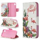3D Colored Drawing Pattern Horizontal Flip Leather Case with Holder & Card Slots & Wallet For Xiaomi Redmi 7A(English Flamingo) - 1