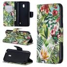 3D Colored Drawing Pattern Horizontal Flip Leather Case with Holder & Card Slots & Wallet(Banana Leaf) - 1