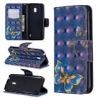 3D Colored Drawing Pattern Horizontal Flip Leather Case with Holder & Card Slots & Wallet For Nokia 2.2(Butterfly) - 1