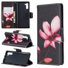 Colored Drawing Pattern Horizontal Flip Leather Case with Holder & Card Slots & Wallet(Lotus) - 1