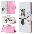 Colored Drawing Pattern Horizontal Flip Leather Case with Holder & Card Slots & Wallet For Galaxy Note10(Owl on the Tree) - 1