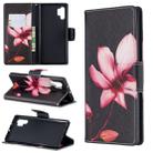 Colored Drawing Pattern Horizontal Flip Leather Case with Holder & Card Slots & Wallet(Lotus) - 1
