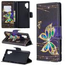 Colored Drawing Pattern Horizontal Flip Leather Case with Holder & Card Slots & Wallet For Galaxy Note10+(Big Butterfly) - 1