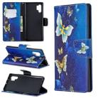 Colored Drawing Pattern Horizontal Flip Leather Case with Holder & Card Slots & Wallet For Galaxy Note10+(Golden Butterfly) - 1