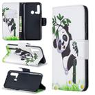 Colored Drawing Pattern Horizontal Flip Leather Case with Holder & Card Slots & Wallet For Huawei P20 lite (2019) / nova 5i(Panda and Bamboo) - 1