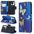 Colored Drawing Pattern Horizontal Flip Leather Case with Holder & Card Slots & Wallet For Huawei P20 lite (2019) / nova 5i(Golden Butterfly) - 1