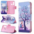 Colored Drawing Pattern Horizontal Flip Leather Case with Holder & Card Slots & Wallet For Huawei P20 lite (2019) / nova 5i(Two Owls) - 1