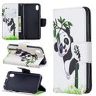 Colored Drawing Pattern Horizontal Flip Leather Case with Holder & Card Slots & Wallet For Xiaomi Redmi 7A(Panda and Bamboo) - 1