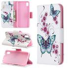 Colored Drawing Pattern Horizontal Flip Leather Case with Holder & Card Slots & Wallet For Xiaomi Redmi 7A(Peach Blossom and Butterfly) - 1