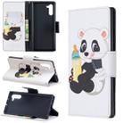 Colored Drawing Pattern Horizontal Flip Leather Case with Holder & Card Slots & Wallet For Galaxy Note10(Baby Bottle and Panda) - 1