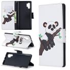 Colored Drawing Pattern Horizontal Flip Leather Case with Holder & Card Slots & Wallet For Galaxy Note10+(Tree and Panda) - 1