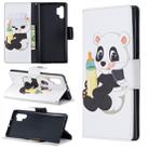 Colored Drawing Pattern Horizontal Flip Leather Case with Holder & Card Slots & Wallet For Galaxy Note10+(Baby Bottle and Panda) - 1