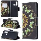 Colored Drawing Pattern Horizontal Flip Leather Case with Holder & Card Slots & Wallet For Huawei P20 lite (2019) / nova 5i(Semicircular Butterflies) - 1