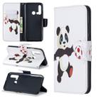 Colored Drawing Pattern Horizontal Flip Leather Case with Holder & Card Slots & Wallet For Huawei P20 lite (2019) / nova 5i(Football and Panda) - 1