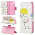 Colored Drawing Pattern Horizontal Flip Leather Case with Holder & Card Slots & Wallet For Xiaomi Redmi 7A(Umbrella and Elephant) - 1