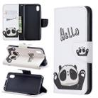 Colored Drawing Pattern Horizontal Flip Leather Case with Holder & Card Slots & Wallet For Xiaomi Redmi 7A(Hello Panda) - 1