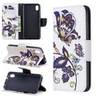 Colored Drawing Pattern Horizontal Flip Leather Case with Holder & Card Slots & Wallet For Xiaomi Redmi 7A(White Butterfly) - 1