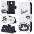 Colored Drawing Pattern Horizontal Flip Leather Case with Holder & Card Slots & Wallet For Nokia 2.2(Hello Panda) - 1