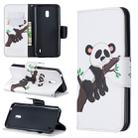 Colored Drawing Pattern Horizontal Flip Leather Case with Holder & Card Slots & Wallet For Nokia 2.2(Tree and Panda) - 1