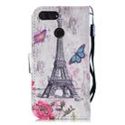 3D Painting Pattern Coloured Drawing Horizontal Flip PU Leather Case with Holder & Card Slots & Wallet For Xiaomi Mi 8 Lite(Eiffel Tower) - 3