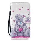 3D Painting Pattern Coloured Drawing Horizontal Flip PU Leather Case with Holder & Card Slots & Wallet For Galaxy J6 2018(Love Bear) - 2