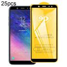 25 PCS 9D Full Glue Full Screen Tempered Glass Film For Galaxy A6 (2018) - 1