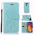Wind Chime Owl Embossing Pattern Horizontal Flip Leather Case with Holder & Card Slots & Wallet For LG V40 ThinQ(Green) - 1