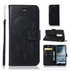 Wind Chime Owl Embossing Pattern Horizontal Flip Leather Case with Holder & Card Slots & Wallet For Nokia 4.2(Black) - 1