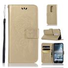 Wind Chime Owl Embossing Pattern Horizontal Flip Leather Case with Holder & Card Slots & Wallet For Nokia 4.2(Gold) - 1