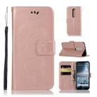 Wind Chime Owl Embossing Pattern Horizontal Flip Leather Case with Holder & Card Slots & Wallet For Nokia 4.2(Rose Gold) - 1