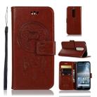 Wind Chime Owl Embossing Pattern Horizontal Flip Leather Case with Holder & Card Slots & Wallet For Nokia 4.2(Brown) - 1