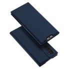 DUX DUCIS Skin Pro Series Horizontal Flip PU + TPU Leather Case with Holder & Card Slots for Galaxy Note 10(Blue) - 1