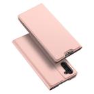 DUX DUCIS Skin Pro Series Horizontal Flip PU + TPU Leather Case with Holder & Card Slots for Galaxy Note 10(Rose Gold) - 1