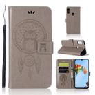 Wind Chime Owl Embossing Pattern Horizontal Flip Leather Case with Holder & Card Slots & Wallet For Huawei P30 Lite(Grey) - 1