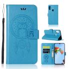 Wind Chime Owl Embossing Pattern Horizontal Flip Leather Case with Holder & Card Slots & Wallet For Huawei P30 Lite(Blue) - 1