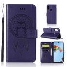 Wind Chime Owl Embossing Pattern Horizontal Flip Leather Case with Holder & Card Slots & Wallet For Huawei P30 Lite(Purple) - 1