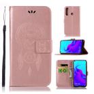 Wind Chime Owl Embossing Pattern Horizontal Flip Leather Case with Holder & Card Slots & Wallet For Huawei nova 4(Rose Gold) - 1