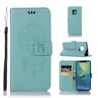 Wind Chime Owl Embossing Pattern Horizontal Flip Leather Case with Holder & Card Slots & Wallet For Huawei Mate 20 Pro(Green) - 1