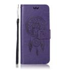 Wind Chime Owl Embossing Pattern Horizontal Flip Leather Case with Holder & Card Slots & Wallet For Huawei Mate 20 Pro(Purple) - 2