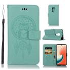 Wind Chime Owl Embossing Pattern Horizontal Flip Leather Case with Holder & Card Slots & Wallet For Huawei Mate 20(Green) - 1