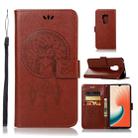 Wind Chime Owl Embossing Pattern Horizontal Flip Leather Case with Holder & Card Slots & Wallet For Huawei Mate 20(Brown) - 1