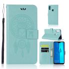 Wind Chime Owl Embossing Pattern Horizontal Flip Leather Case with Holder & Card Slots & Wallet For Huawei Y9 (2019) / Enjoy 9 Plus(Green) - 1